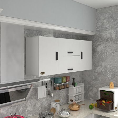 Kenzlife hazır mutfak lucida byz 060*150*32 mutfak banyo dolabı kapaklı raflı