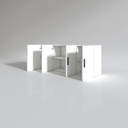 Kenzlife hazır mutfak marina byz 060*150*32 mutfak banyo dolabı kapaklı raflı