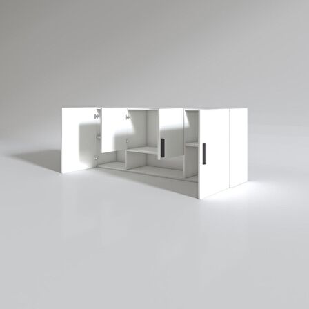 Kenzlife hazır mutfak floro32 byz 060*150*32 mutfak banyo dolabı kapaklı raflı