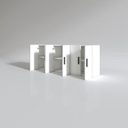 Kenzlife hazır mutfak nonus byz 060*150*32 mutfak banyo dolabı kapaklı raflı