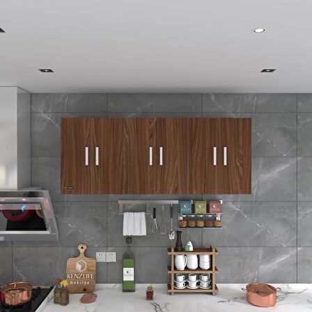 Kenzlife hazır mutfak zanobi cvz 060*180*32 mutfak banyo dolabı kapaklı raflı