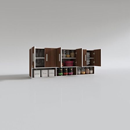 Kenzlife hazır mutfak vice cvz 060*180*32 mutfak banyo dolabı kapaklı raflı