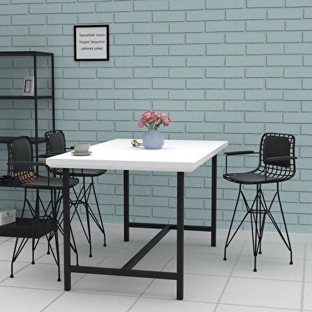 Knsz ufak boy tel bar sandalyesi 1 li uslu syhsyh kolçaklı sırt minderli 55 cm oturma yüksekliği mutfak bahçe cafe ofis