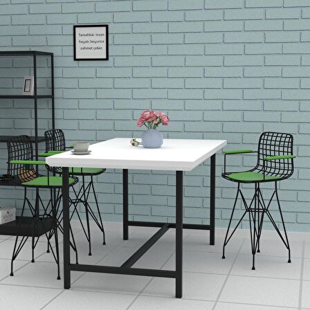 Knsz ufak boy tel bar sandalyesi 1 li uslu syhyşl kolçaklı 55 cm oturma yüksekliği mutfak bahçe cafe ofis