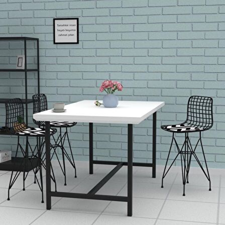Knsz ufak boy tel bar sandalyesi 1 li uslu syhaldo 55 cm oturma yüksekliği mutfak bahçe cafe ofis