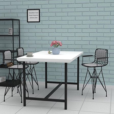 Knsz ufak boy tel bar sandalyesi 1 li uslu syhtalen kolçaklı sırt minderli 55 cm oturma yüksekliği mutfak bahçe cafe ofis