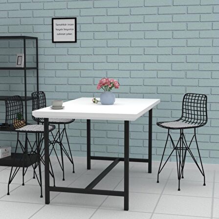 Knsz ufak boy tel bar sandalyesi 1 li uslu syhtalen 55 cm oturma yüksekliği mutfak bahçe cafe ofis