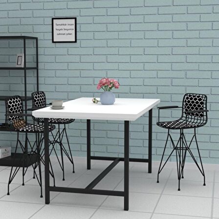 Knsz ufak boy tel bar sandalyesi 1 li uslu syhviona kolçaklı sırt minderli 55 cm oturma yüksekliği mutfak bahçe cafe ofis