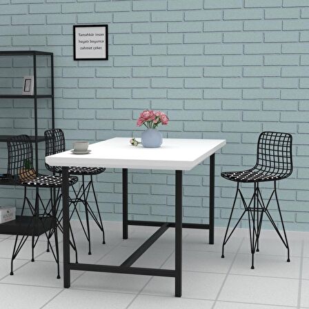 Knsz ufak boy tel bar sandalyesi 1 li uslu syhviona 55 cm oturma yüksekliği mutfak bahçe cafe ofis