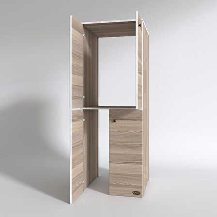 Kenzlife çamaşır-kurutma makinesi dolabı kapaklı jelena crd 180*70*60 banyo çift katlı arkalıksız