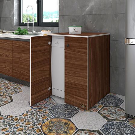 Kenzlife bulaşık&çamaşır&kurutma makinesi dolabı kapaklı nurten cvz 90*70*60 banyo ofis