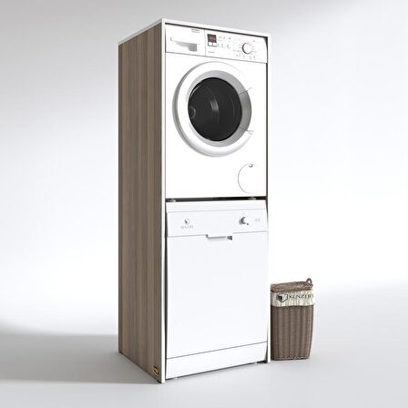 Kenzlife çamaşır-bulaşık makinesi dolabı borya crd 180*70*60 banyo kapaksız arkalıksız
