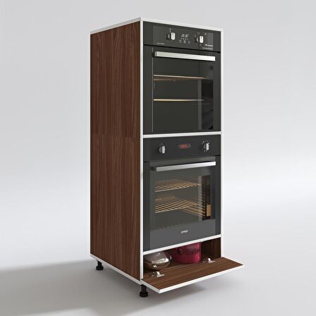 Kenzlife fırın dolabı halime cvz 145*60*56 mutfak kapaklı ayaklı banyo kiler ofis