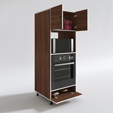 Kenzlife fırın dolabı halide cvz 162*60*56 mutfak kapaklı ayaklı banyo kiler ofis