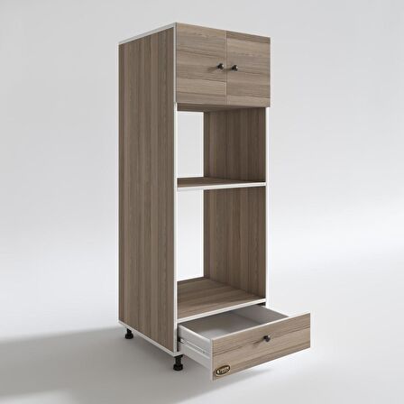 Kenzlife fırın dolabı kamile crd 162*60*56 mutfak çekmeceli ayaklı banyo kiler ofis