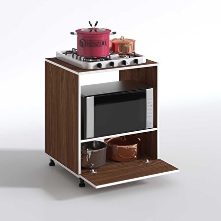 Kenzlife ocak dolabı bennu cvz 85*70*60 XLARGE kapaklı hazır mutfak klasik setüstü ocak için sabit tabla
