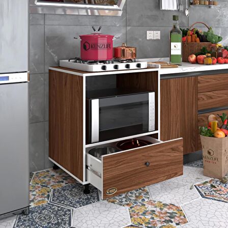 Kenzlife ocak dolabı nevresel cvz 85*70*60 XLARGE çekmeceli hazır mutfak klasik setüstü ocak için sabit tabla