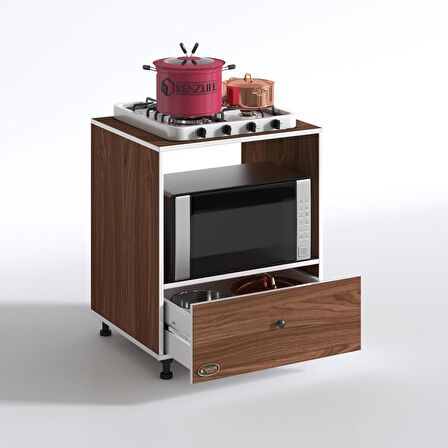 Kenzlife ocak dolabı nevresel cvz 85*70*60 XLARGE çekmeceli hazır mutfak klasik setüstü ocak için sabit tabla