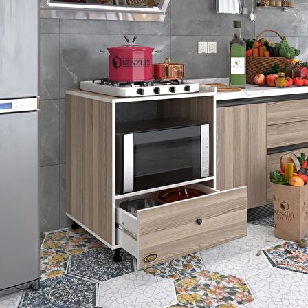 Kenzlife ocak dolabı nevresel crd 85*70*60 XLARGE çekmeceli hazır mutfak klasik setüstü ocak için sabit tabla