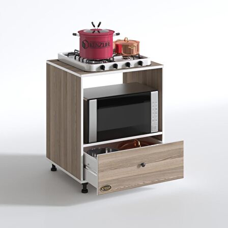 Kenzlife ocak dolabı nevresel crd 85*70*60 XLARGE çekmeceli hazır mutfak klasik setüstü ocak için sabit tabla