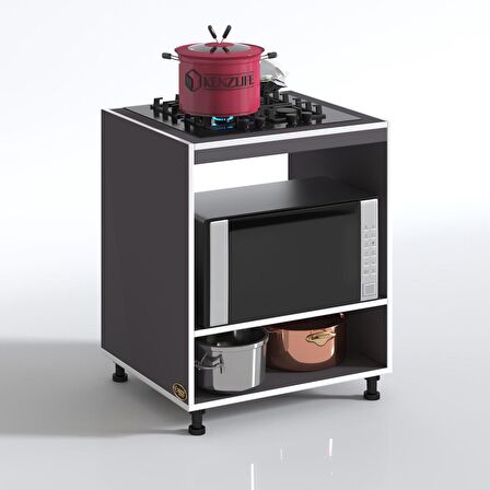 Kenzlife ocak dolabı gülpembe gri 85*70*60 XLARGE hazır mutfak ankastre gömme ocak için