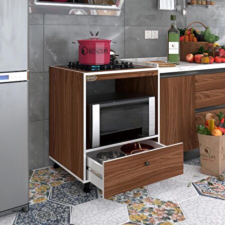 Kenzlife ocak dolabı piraye cvz 85*70*60 XLARGE çekmeceli hazır mutfak ankastre gömme ocak için