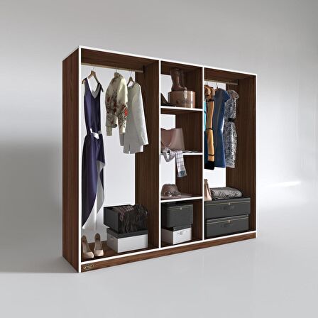 Kenzlife giysi dolabı temel 180*200*40 cvz gardırop