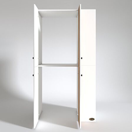 Kenzlife çamaşır-kurutma makinesi dolabı kapaklı foka byz 180*090*60 banyo arkalıksız