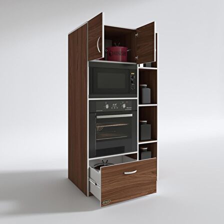 Kenzlife fırın dolabı makbule cvz 180*90*56 mutfak çekmeceli ayaklı banyo kiler ofis