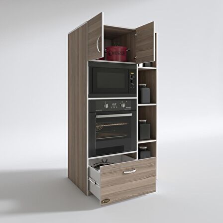 Kenzlife fırın dolabı makbule crd 180*90*56 mutfak çekmeceli ayaklı banyo kiler ofis