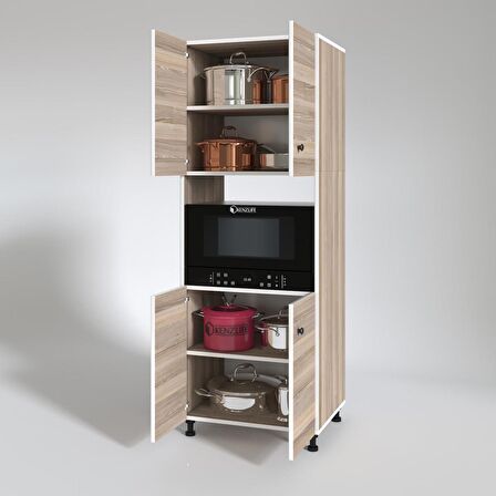 Kenzlife fırın dolabı cahide crd 180*65*50 mutfak XLARGE ayaklı banyo kiler ofis