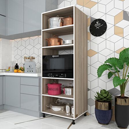 Kenzlife fırın dolabı müzeyyen crd 180*65*50 mutfak XLARGE ayaklı banyo kiler ofis