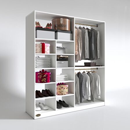 Kenzlife giysi dolabı fikret 180*180*45 byz gardırop