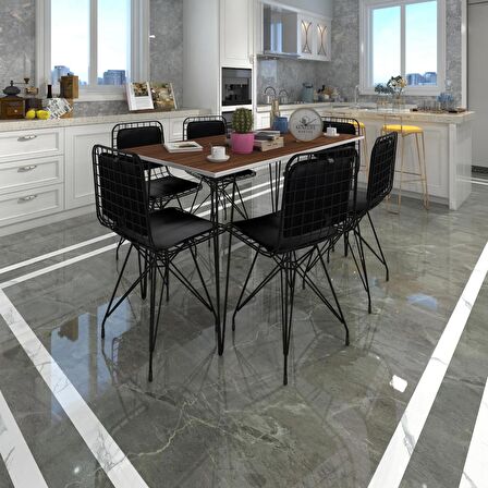 Knsz masa sandalye takımı hem75mazlum cvzsyh 130*070 sm 6 sandalye syhsyh sırt minderli