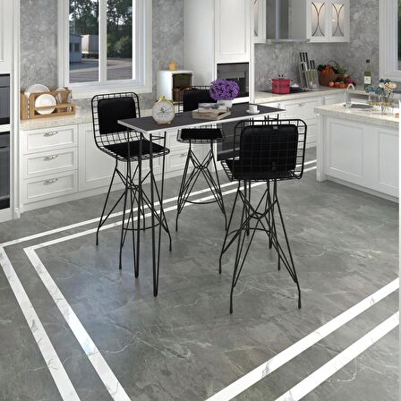 Knsz masa sandalye takımı hem105zengin grisyh 120*040 3 sandalye syhsyh sırt minderli
