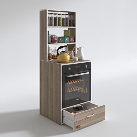 Kenzlife ankastre fırın dolabı aybirgen crd 165*60*56 mutfak çekmeceli