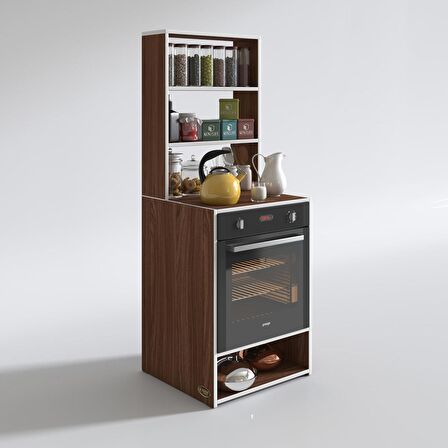 Kenzlife ankastre fırın dolabı canfeza cvz 165*60*56 mutfak raflı