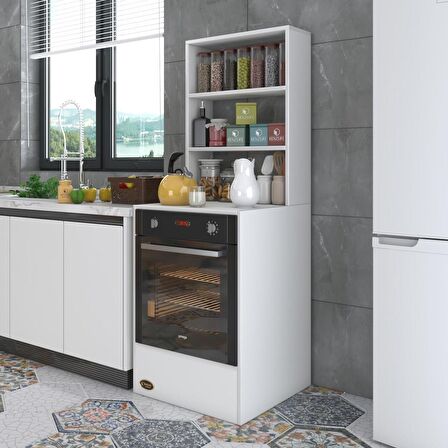 Kenzlife ankastre fırın dolabı esmacan byz 165*60*56 mutfak eko düz