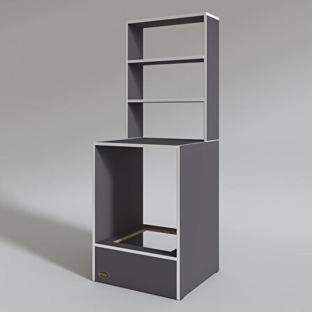 Kenzlife ankastre fırın dolabı esmacan gri 165*60*56 mutfak eko düz