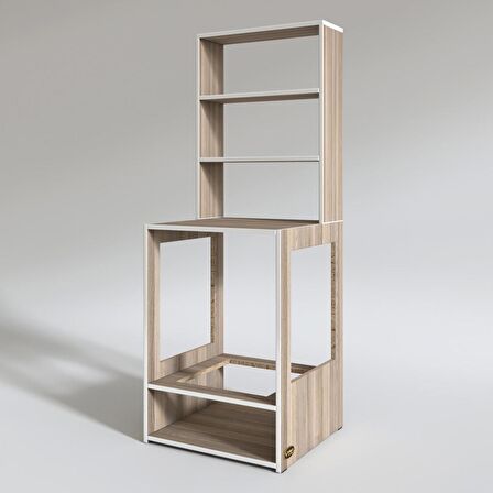 Kenzlife ankastre fırın dolabı ismihan crd 165*60*56 mutfak raflı