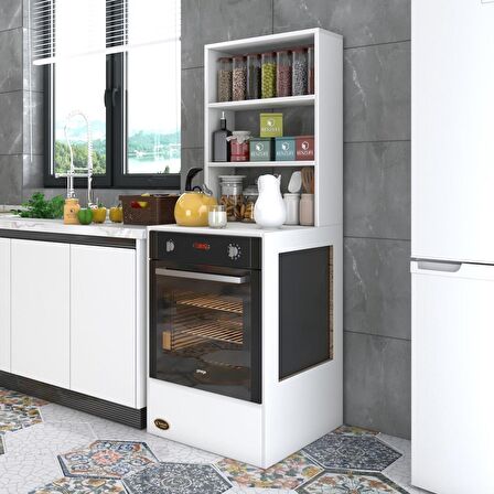 Kenzlife ankastre fırın dolabı nevgece byz 165*60*56 mutfak eko düz