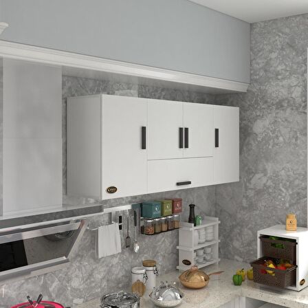 Kenzlife hazır mutfak acus22 byz 060*150*22 mutfak banyo dolabı kapaklı raflı