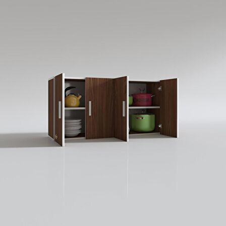 Kenzlife hazır mutfak merta cvz 060*120*22 mutfak banyo dolabı kapaklı raflı