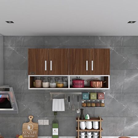 Kenzlife hazır mutfak vesper cvz 060*120*22 mutfak banyo dolabı kapaklı raflı