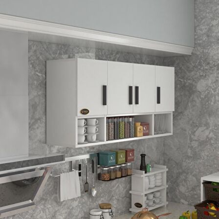 Kenzlife hazır mutfak severus byz 060*120*22 mutfak banyo dolabı kapaklı raflı