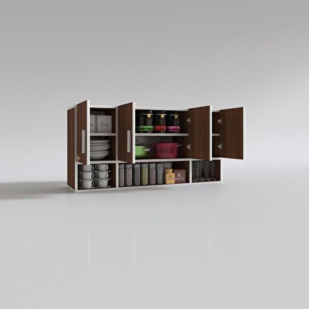 Kenzlife hazır mutfak severus cvz 060*120*22 mutfak banyo dolabı kapaklı raflı