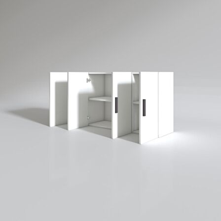 Kenzlife hazır mutfak merlanda byz 060*120*22 mutfak banyo dolabı kapaklı raflı