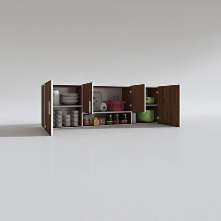 Kenzlife hazır mutfak packey cvz 060*180*22 mutfak banyo dolabı kapaklı raflı
