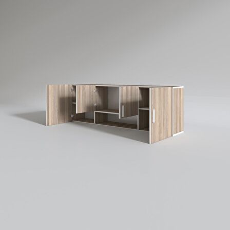 Kenzlife hazır mutfak packey crd 060*180*22 mutfak banyo dolabı kapaklı raflı