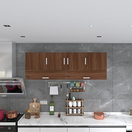 Kenzlife hazır mutfak perenna cvz 060*180*22 mutfak banyo dolabı kapaklı raflı